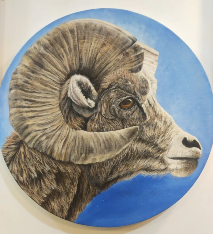 Rock Roamers wildlife deer painting